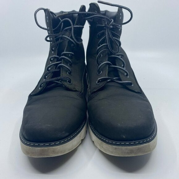 Timberland Keeley Field 6 Inch Black Nubuck Leather Womens 8 Lace Up Boots A26HQ - Picture 5 of 11